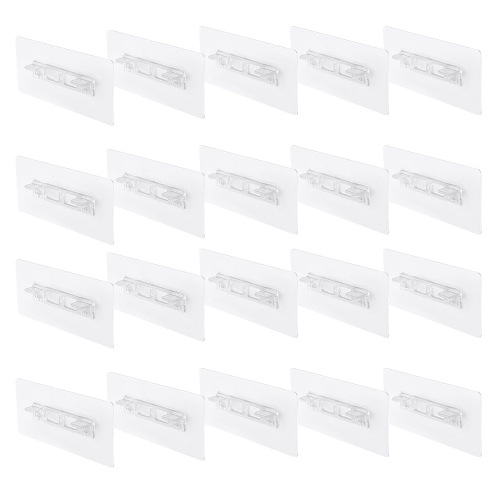 Punch Free Shelf Support Hooks Adhesive Bracket Kitchen Pegs Hooks & Hangers