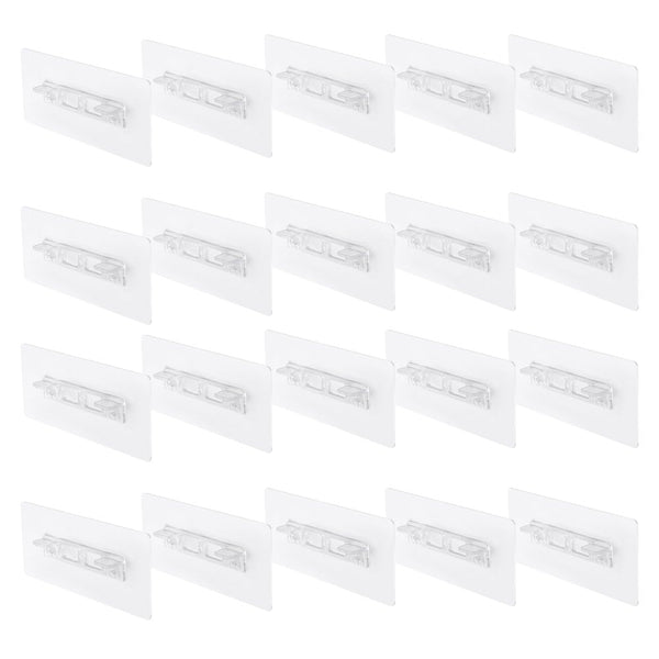 Punch Free Shelf Support Hooks Adhesive Bracket Kitchen Pegs Hooks & Hangers