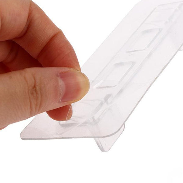 Punch Free Shelf Support Hooks Adhesive Bracket Kitchen Pegs Hooks & Hangers