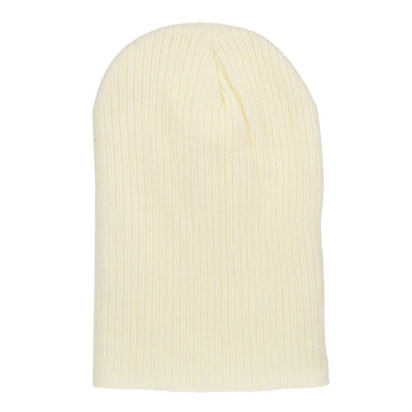 Pure Color Striped Warm Knitting Wool Beanie Outdoor Riding Unisex Knitted Hat White