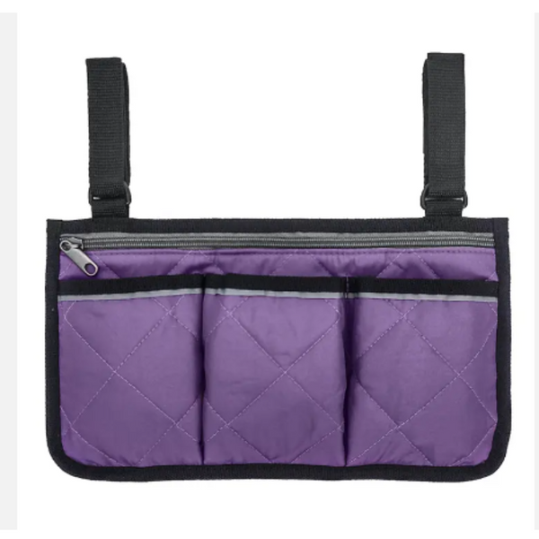 Pram Organisers & Nets Cycling Walker Bag Rollator Organizer Pockets Wheelchair Scooter Stroller Side Storage