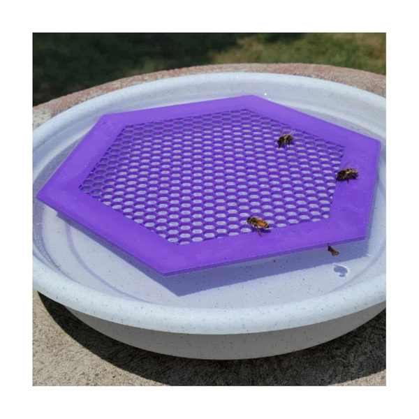 2Pcs S 180X160x3mm Purple Floating Bee Saver Waterer Safe Drinking Platform For Garden Ponds & Bird Baths