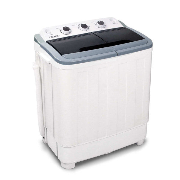 Devanti 5Kg Mini Portable Washing Machine White Washing Machines
