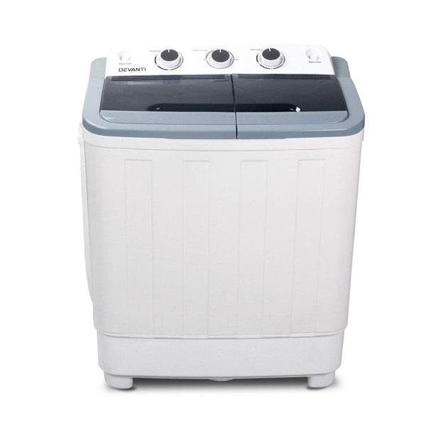 Devanti 5Kg Mini Portable Washing Machine White Washing Machines