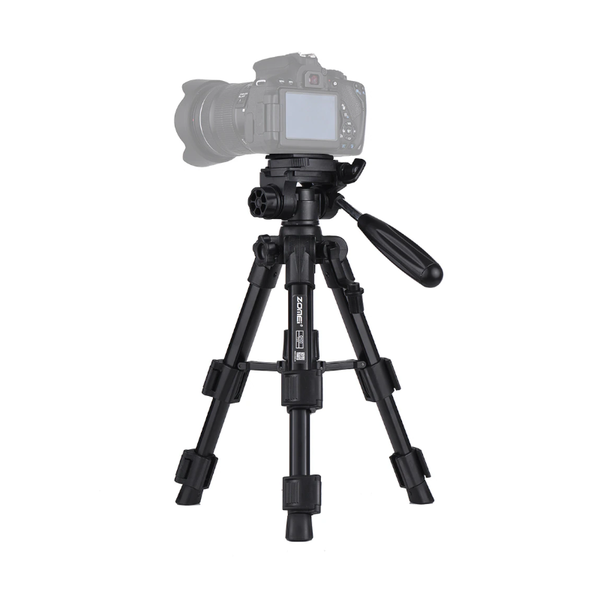 Q100 Camera Tripod Lightweight Aluminum With Quick Release Plate And Carry Bag