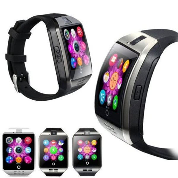 Q18 Bluetooth Smart Watch Men Wrist Watches Touch Screen Big Battery Support Tf Sim Card Smartwatch Black Smart Watches