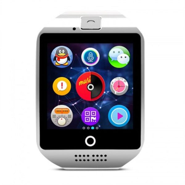Q18 Bluetooth Smart Watch Men Wrist Watches Touch Screen Big Battery Support Tf Sim Card Smartwatch Black