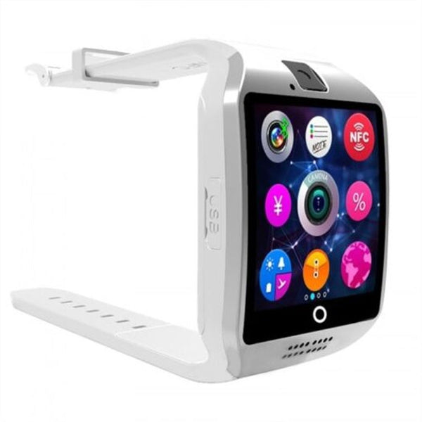 Q18 Bluetooth Smart Watch Men Wrist Watches Touch Screen Big Battery Support Tf Sim Card Smartwatch Black
