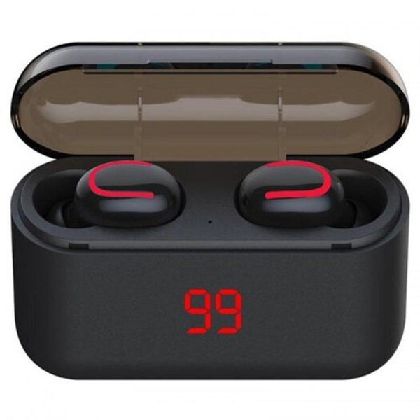 Q32 Pro Bluetooth 5.0 Earbud With Power Display Black Earbuds