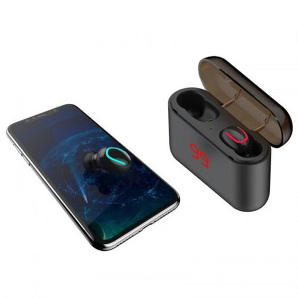 Q32 Pro Bluetooth 5.0 Earbud With Power Display Black