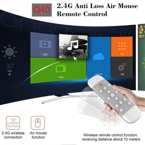Tv Remote Controls Q40 Air Mouse Voice Microphone 2.4G Wireless With Ir Learning Mini Keyboard Compatible H96 Max X88 Pro Android Box Pc
