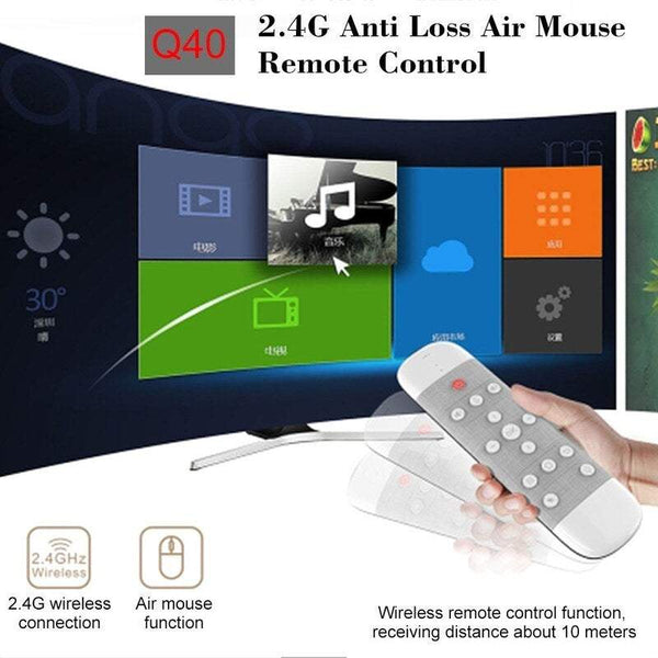Tv Q40 Air Mouse Voice Microphone 2.4G Wireless With Ir Learning Mini Keyboard Compatible H96 Max X88 Pro Android Box Pc Remote Controls