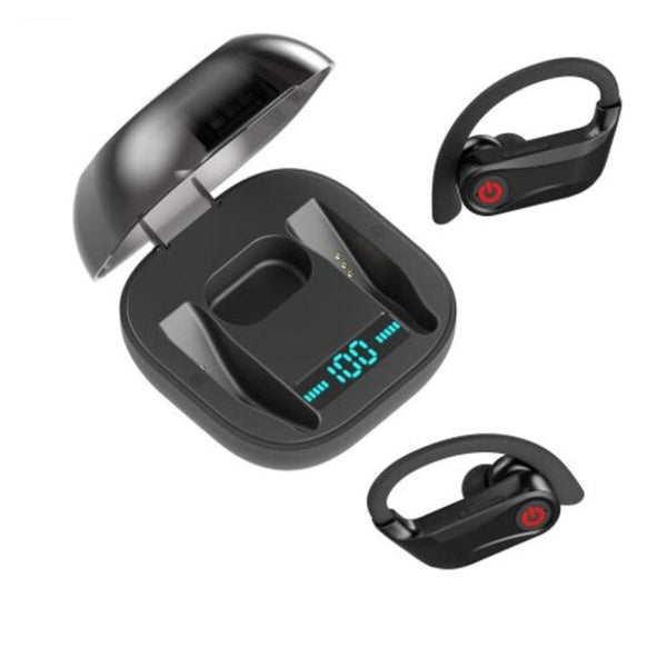 Q62 Bluetooth Earphone Ultra Long Wireless Headset Waterproof Stereo Hands Free Black Earbuds