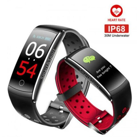 Q8s Smart Band Men Madam Bracelet Sports Fitness Tracker Heart Rate Detection Ip67 Smartwatch Gray