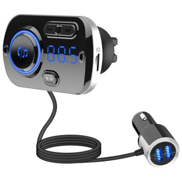 Qc3.0 Fast Charge Car Fm Bluetooth Mp3 Player Handsfree Rgb Led Dual Usb Charger Transmitters