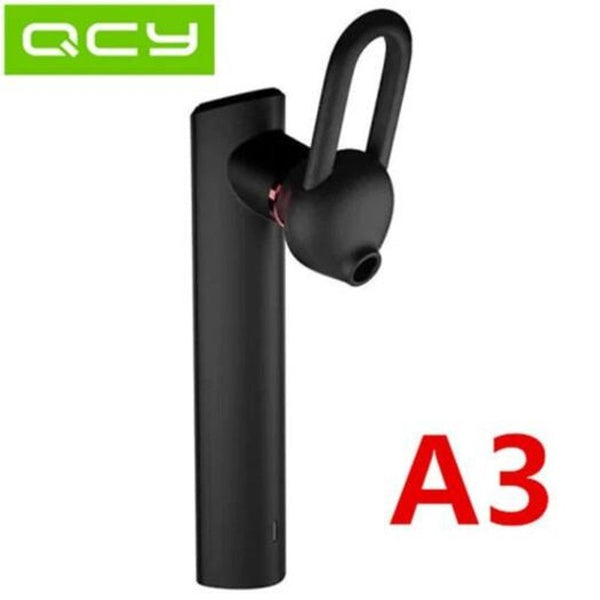 Qcy A3 Bluetooth Headset 5.0 Stereo Single Headphones Long Listening Songs Black Headsets