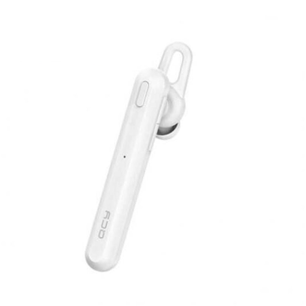Qcy Bluetooth 5.0 Wireless Hands Free Business 8 Hours Play Headphones Single Ear White
