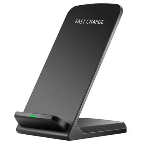 Qi Wireless Fast Charger Charging Stand Dock Pad For Samsung Galaxy S8 / Note Iphone X Plus Black