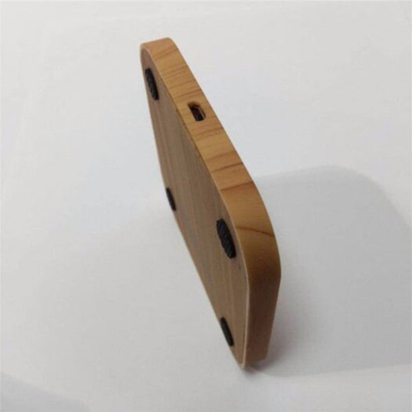 Wireless Charging Slim Wood Pad Smart Phone Charger Board Chargers & Cradles