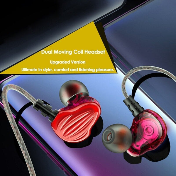 Ck4 3.5Mm In Ear Sport Wired Headphone With Storage Box Red