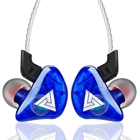 Ck5 Headphones In Ear Wired Headset 3.5Mm Jack Earhook For Smartphone Mp3 Blue