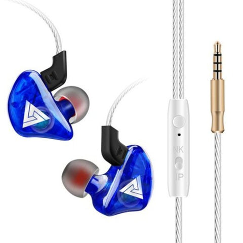 Ck5 Sports Ear Headphones Transparent Subwoofer Mobile Music Ocean Blue