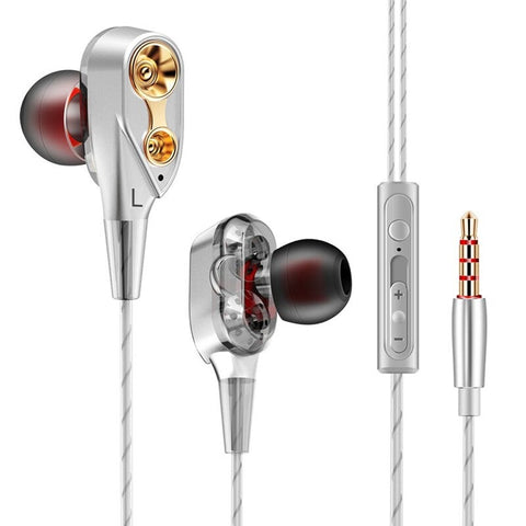 Ck8 3.5Mm Wired In Ear Headphone With Microphone Silver