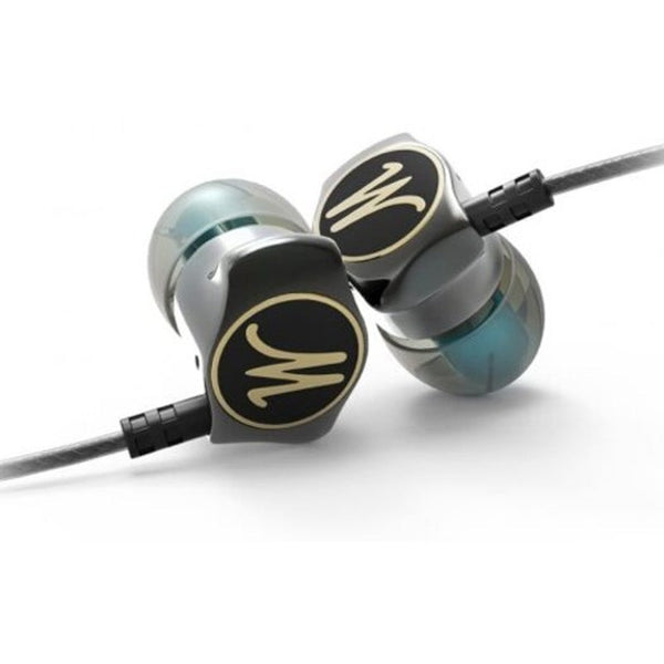 Dm7 3.5Mm Aluminum Alloy In Ear Wired Earphone Black With Mic Earbuds
