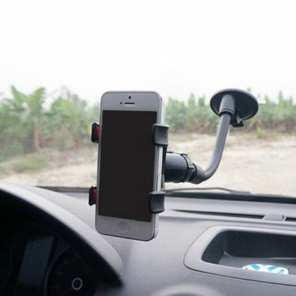 360 Degrees Rotation Car Phone Bracket Locator Technology Navigation Stand Black Mounts & Holders