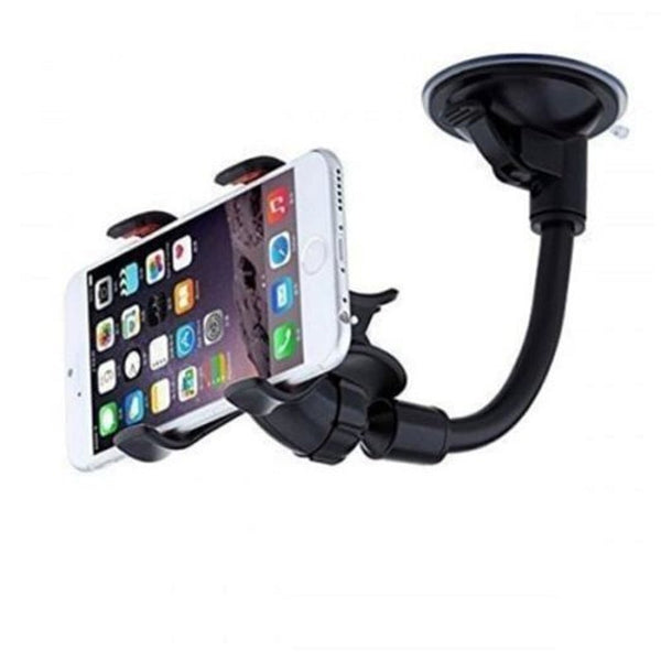 360 Degrees Rotation Car Phone Bracket Locator Technology Navigation Stand Black Mounts & Holders