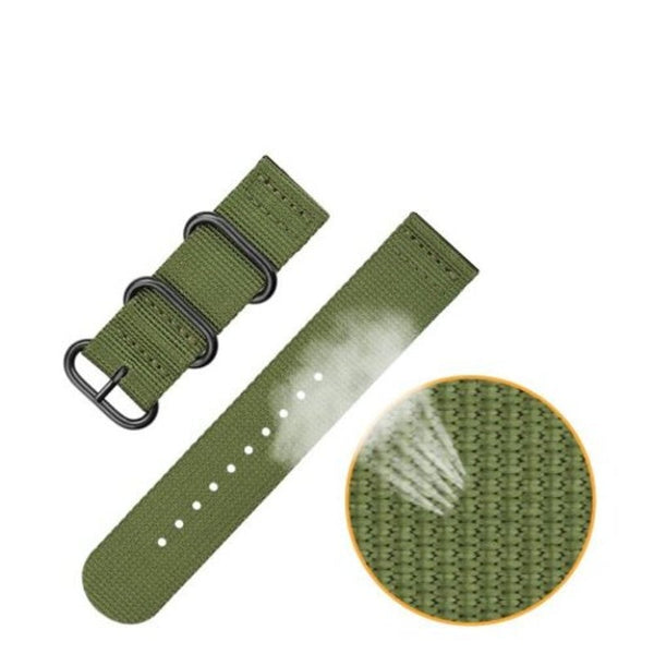 Quick Release Nylon Canvas Fabric Band Strap For Amazfit 2 Storts Watch Army Green Watch Bands