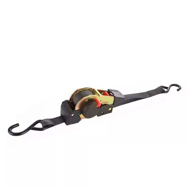 Quick Release Automatic Heavy Duty Retractable Ratchet Tie Down Strap Black 50Mm X 4.5M Tie Downs & Straps