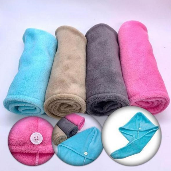 Quick Microfibre Magic Hair Drying Towel Hat Towels & Washcloths
