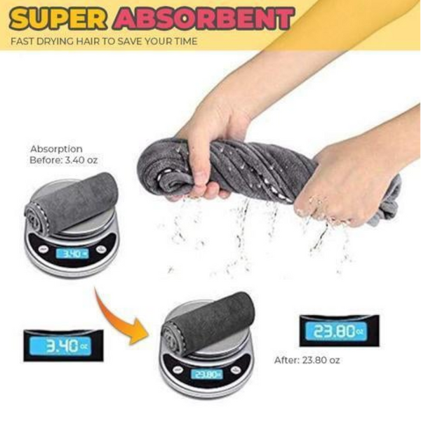 Quick Microfibre Magic Hair Drying Towel Hat Towels & Washcloths