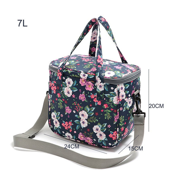 7L Thermal Food Picnic Lunch Bags Cooler Box Portable Multifunction Lunchboxes & Bags