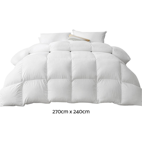 Giselle Super King 500Gsm Goose Down Feather Quilt Super King Doonas