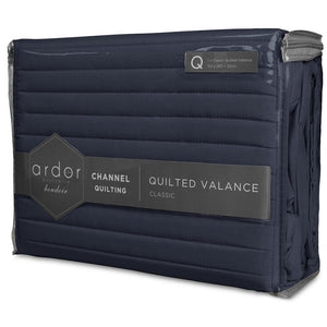 Quilted Valance - Navy
