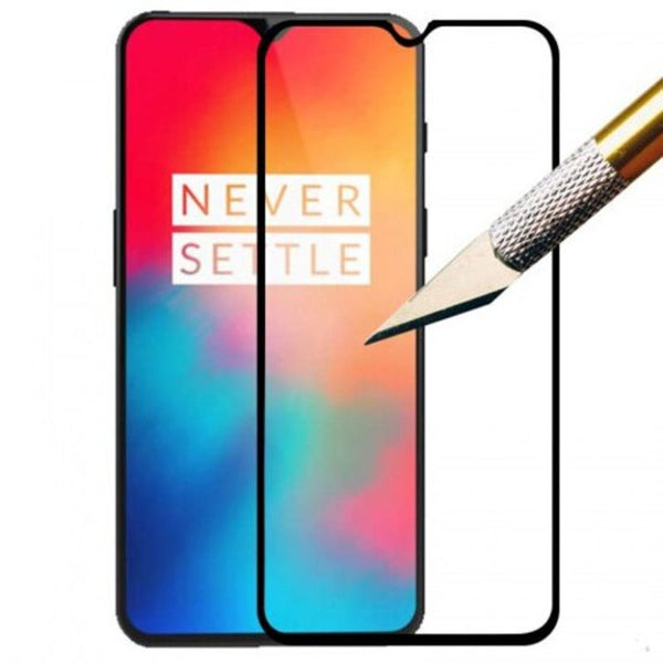 2.5D 9H Fully Tempered Glass Protective Film For One Plus 6T 2Pcs Black Screen Protectors