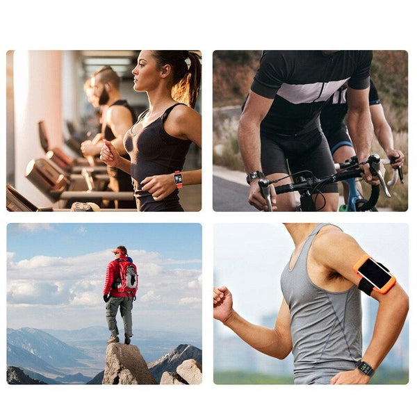 Qw21 Smart Bracelet Heart Rate Monitor Band Blood Pressure Measurement Pedometer Wristband Ip67 Waterproof Black Smart Watches