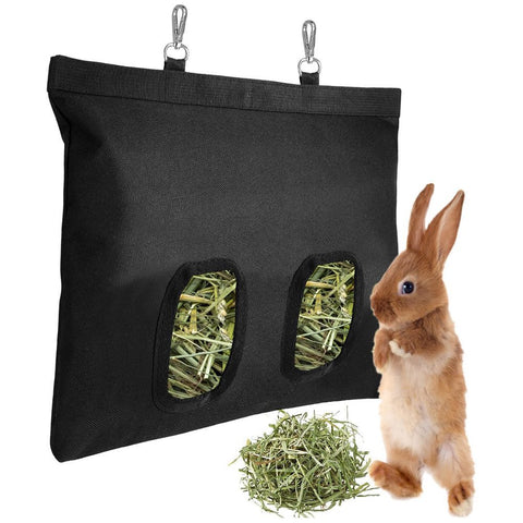 Rabbit Hay Feeder Bunny Bag For Rabbits Fabric Hanging