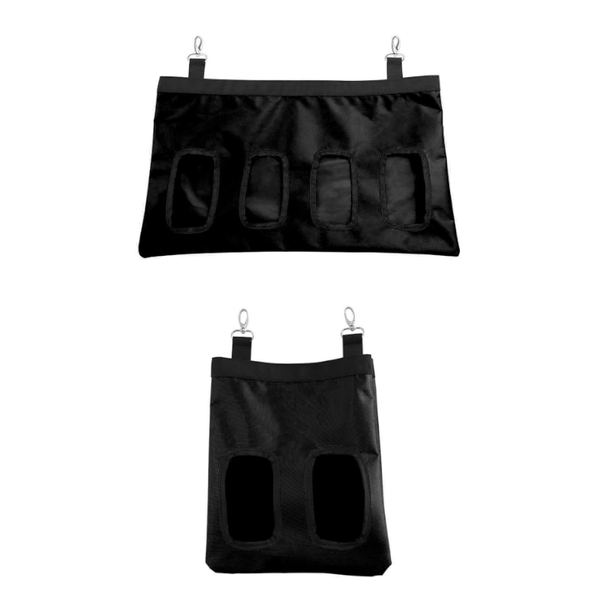 Rabbit Hay Feeder Bunny Bag Rabbits Fabric Hanging Pet Cage Hooks Easy Hay Nets & Bags