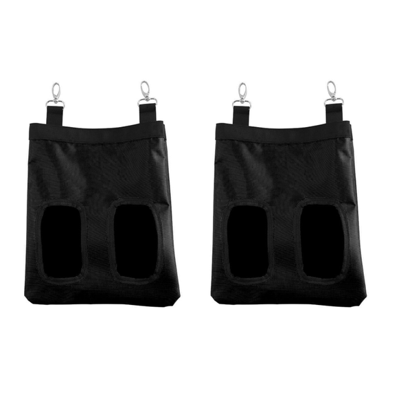 Rabbit Hay Feeder Bunny Bag Rabbits Fabric Hanging Pet Cage Hooks Easy Hay Nets & Bags