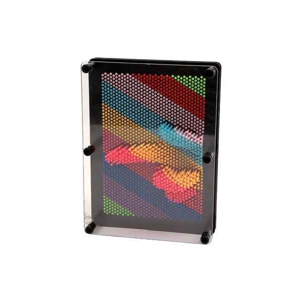 Rainbow 3D Pin Art Board Toy Sculpture For Kids With Colorful Plastic Pins And Other Classic Toys