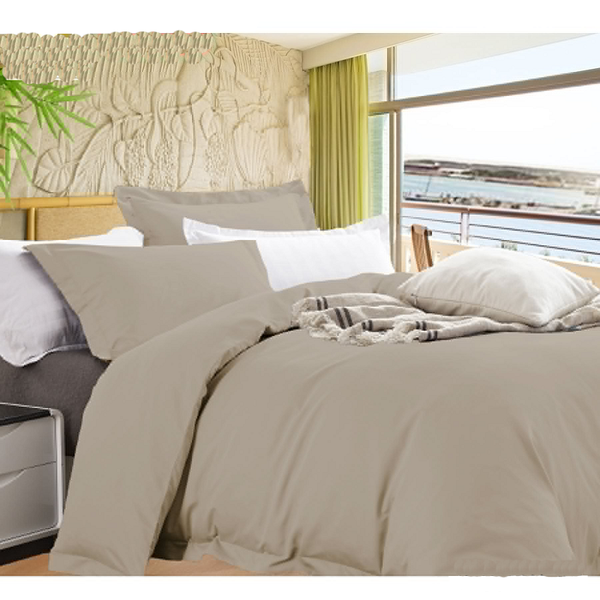 Ramesses Bamboo Cotton Quilt Cover Set Mushroom Queen Quilt Covers