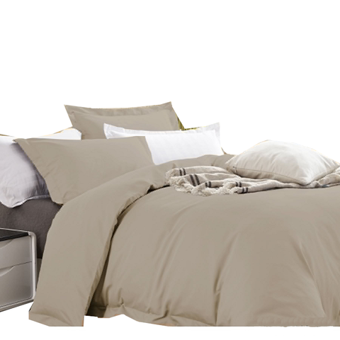 Ramesses Bamboo Cotton Quilt Cover Set Mushroom Queen Quilt Covers