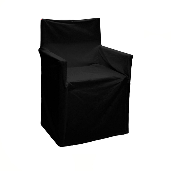 Rans Alfresco 100% Cotton Director Chair Cover Plain Black Chair Covers