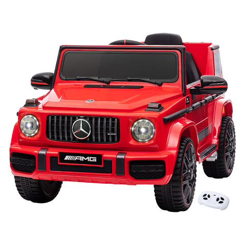 Kids Ride On Car Electric Mercedes-Benz Licensed Toys 12V Battery Red Cars Amg63