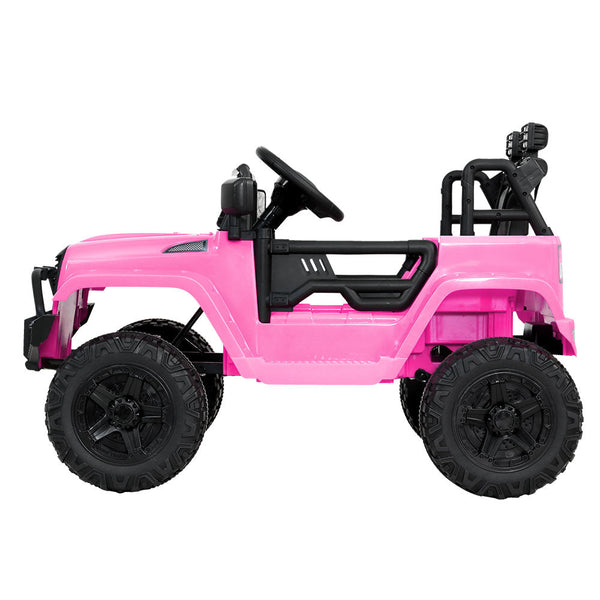 Rigo Kids Ride On Car Electric 12V Toys Jeep Battery Remote Control Pink