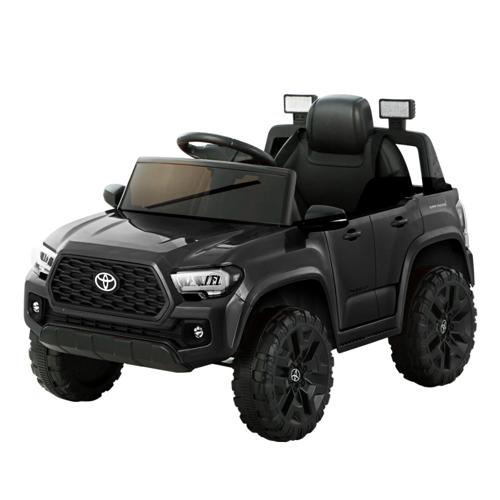 Toyota Ride On Car Kids Electric Cars Tacoma Off Road Jeep 12V Battery Black Kids Ride On Toys