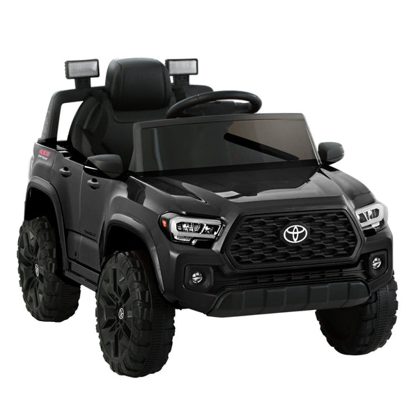 Toyota Ride On Car Kids Electric Cars Tacoma Off Road Jeep 12V Battery Black Kids Ride On Toys